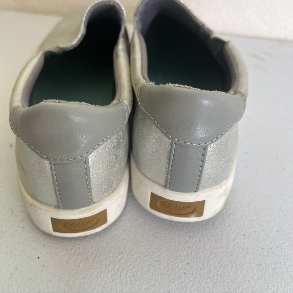 Dr. Scholl's Silver Slip-On Flats - Picture 3 of 6